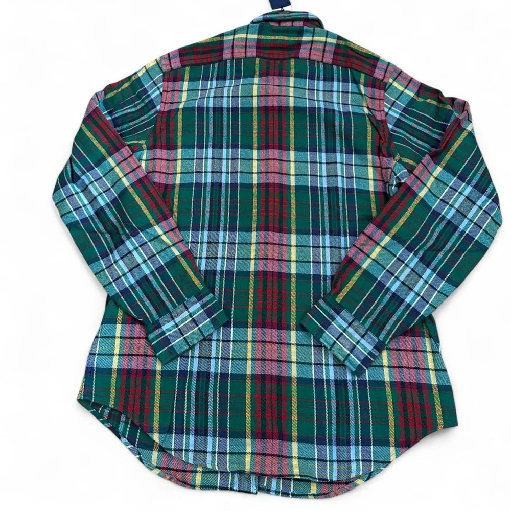 Polo Ralph Lauren NWT Men’s Classic Fit Plaid Flannel Long Sleeve‎ Shirt Medium